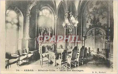 Ansichtskarte AK Arras Hotel de Ville Salle des Mariages