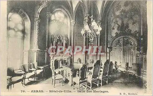 Cartes postales Arras Hotel de Ville Salle des Mariages