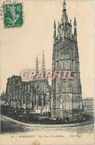Cartes postales Bordeaux La Tour Pey Berlan (carte 1900)