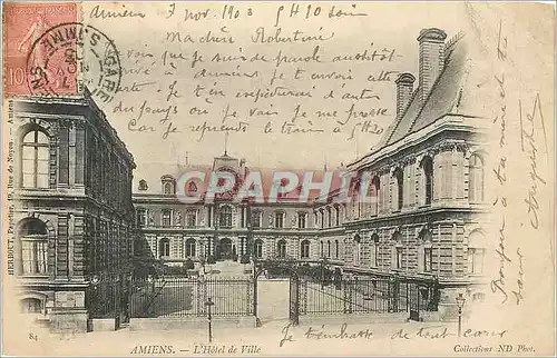 Cartes postales Amiens l'Hotel de Ville