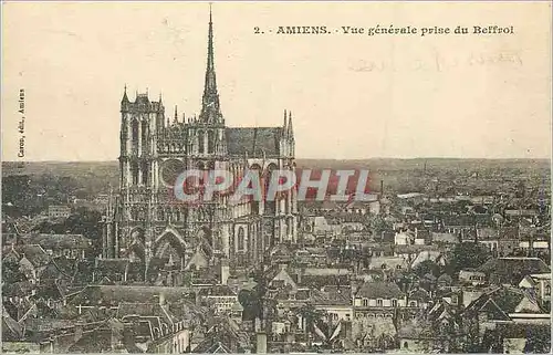 Cartes postales Amiens Vue Generale prise du Beffroi