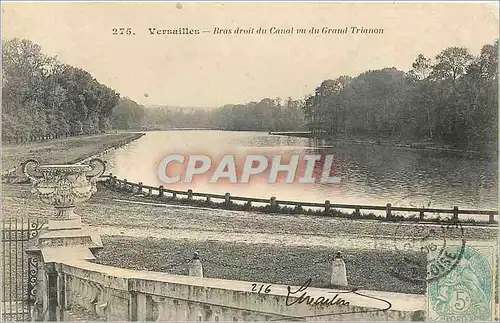 Cartes postales Versailles Bras droit du Canal vu du Grand Trianon