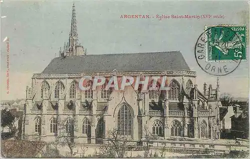 Ansichtskarte AK Argentan Eglise Saint Martin (XVIe Siecle)