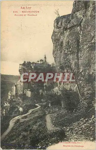 Ansichtskarte AK Rocamadour (Lot) Rocher et Chateau