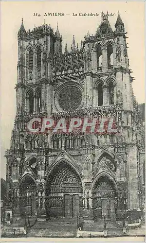 Cartes postales Amiens La Cathedrale (Facade)