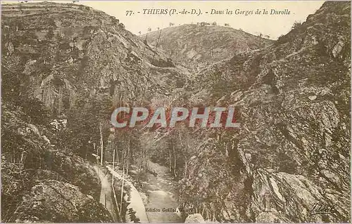 Ansichtskarte AK Thiers (P de D) Dans les Gorges de la Durolle