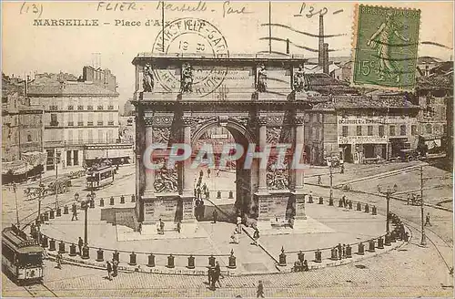 Cartes postales Marseille Place d'Aix Tramway