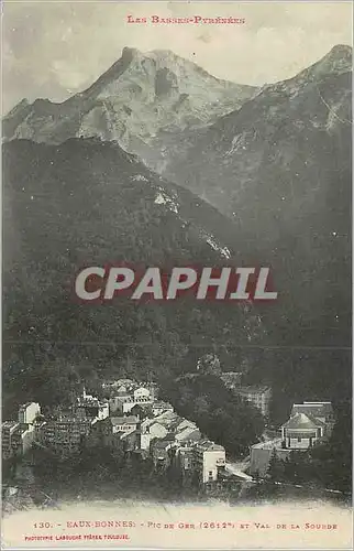 Cartes postales Eaux Bonnes Pic de Ger (2612 m) et Val de la Sourde