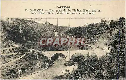 Ansichtskarte AK Garabit L'Auvergne Vue Generale du Viaduc