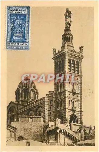 Ansichtskarte AK Marseille N D de la Garde Tour Byzantine Vignette Le maitre autel