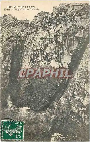 Ansichtskarte AK La Pointe du Raz Enfer de Plogoff Les Tunnels