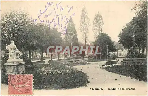 Cartes postales Niort Jardin de la Breche