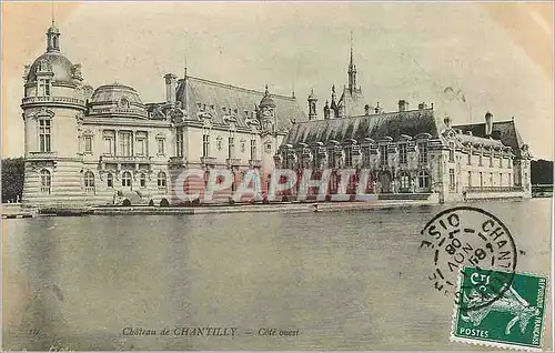 Ansichtskarte AK Chateau de Chantilly Cote Ouest