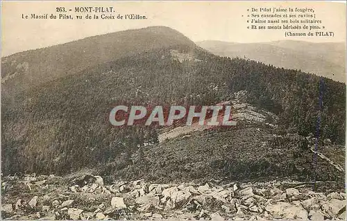 Ansichtskarte AK Mont Pilat Le Massif du Pilat vu de la Croix de l'Oeillon