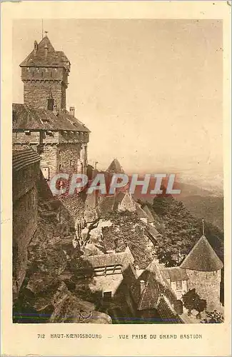 Cartes postales Haut Koenigsbourg Vue prise du Grand Bastion