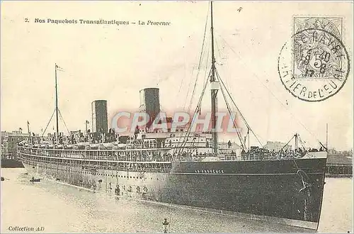 REPRO Nos Paquebots Transatlantiques La Provence Bateau