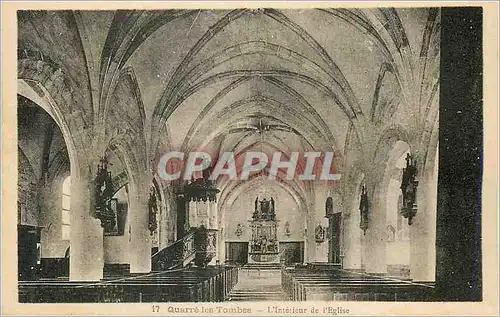 Ansichtskarte AK Quarre les Tombes L'Interieur de l'Eglise