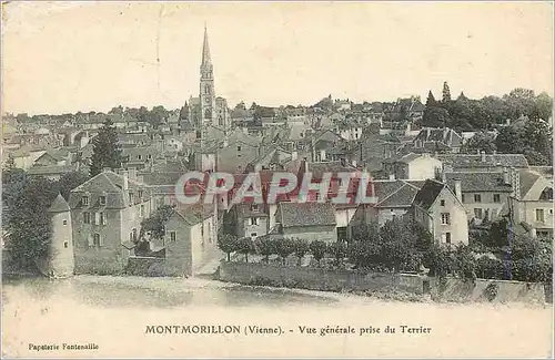 Ansichtskarte AK Montmorillon (Vienne) Vue Generale prise du Terrier