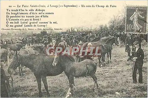 REPRO La Foire Sainte Croix a Lessay (12 Septembre) Un Coin du Champ de Foire