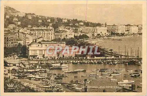 Ansichtskarte AK Cannes Vue Generale Bateaux