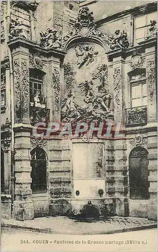 Ansichtskarte AK Rouen Fontaine de la Grosse Horloge (XVIIIe Siecle)