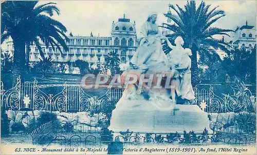 Cartes postales Nice Monument dedie a sa Majeste la Reine Victoria d'Angleterre (1819 1901)