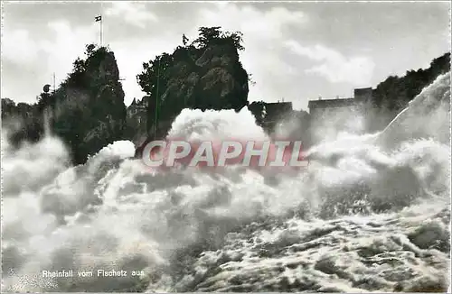 Moderne Karte Rheinfall vom Fischetz aus