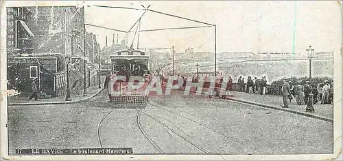 Cartes postales Le Havre Le Boulevard Maritime Tramway
