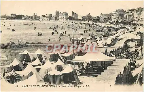 Cartes postales Les Sables d'Olonne Vue de la Plage