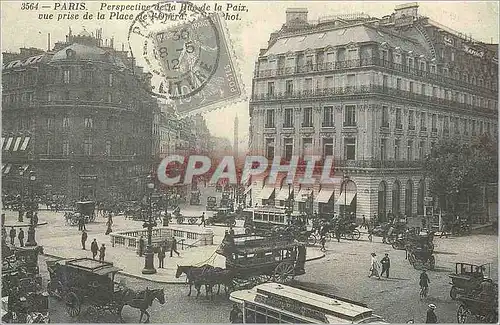 REPRO Paris Perpective de la Rue de la Paix vue prise de l'Opera