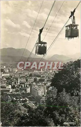 Moderne Karte Grenoble (Isere) Croisement du Teleferique