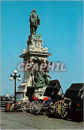 Cartes postales moderne Quebec Que Monument de Samuel de Champlain