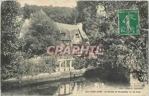 Ansichtskarte AK Pont Aven Le Moulin de Rosmadec vu du Quai