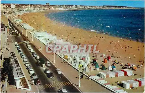 Moderne Karte Les Sables d'Olonne (Vendee) La Plage