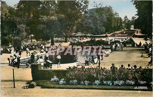 Moderne Karte Rouen (Seine Maritime) Le Jardin des Plantes Les Bassins