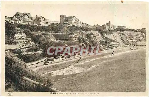 Cartes postales Biarritz La Cote des Basques