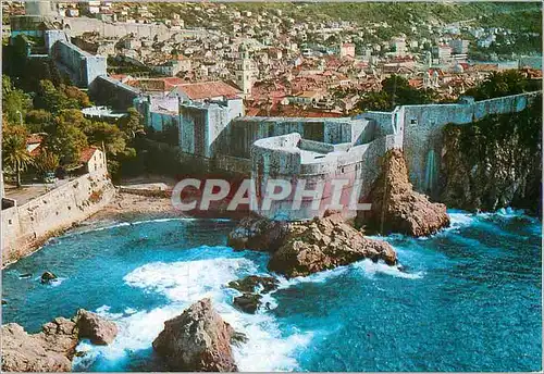 Moderne Karte Dubrovnik Les Murailles de la Ville