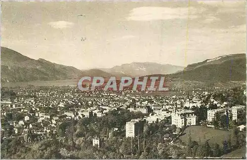 Cartes postales moderne Aix les Bains Vue Generale et le Lac du Bourget
