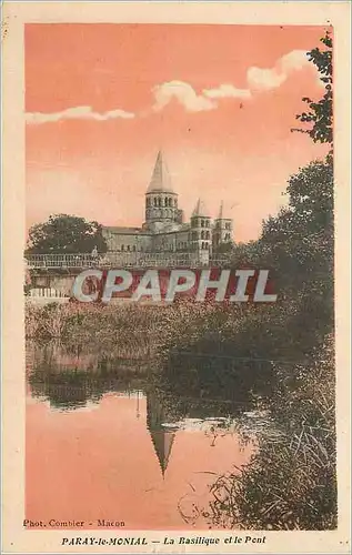 Cartes postales Paray le Monial La Basilique et le Pont