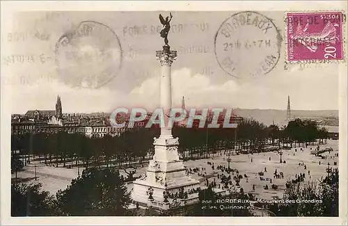 Cartes postales moderne Bordeaux Monument des Girondins et les Quinconces
