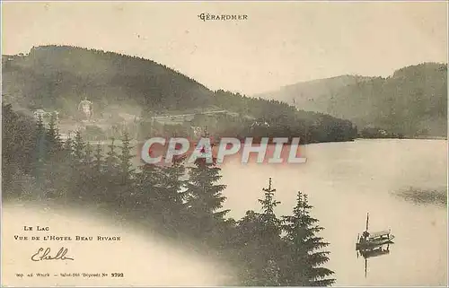 Cartes postales Gerardmer Le Lac vue de l'Hotel Beau Pivage