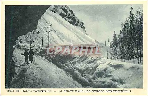 Ansichtskarte AK En Haute Tarentaise La Route dans les Gorges des Boissieres