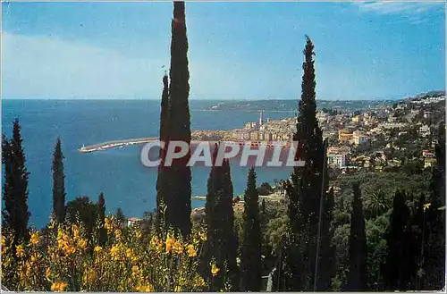 Cartes postales moderne Menton (A M) Les Sites Merveilleux de la Cote d'Azur Vue Generale sur la Ville