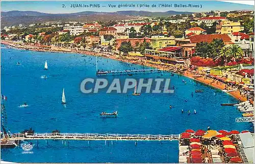Cartes postales Juan les Pins Vue Generale (prise de l'Hotel Belles Rives)