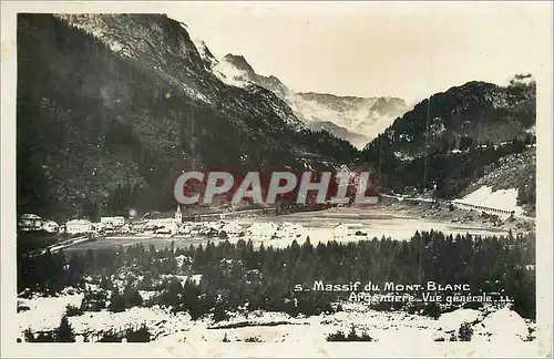 Moderne Karte Massif du Mont Blanc Argentiere Vue Generale