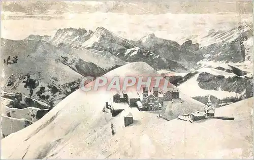 Moderne Karte Pelerinage de Notre Dame de la Salette Paysage d'Hiver dans le Calme des Hauteurs