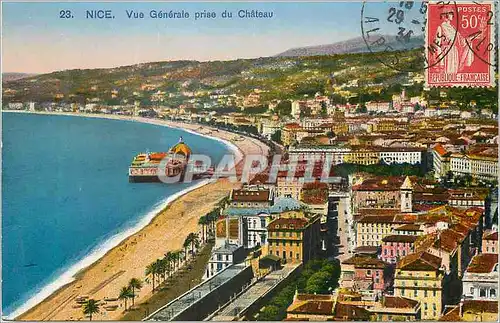 Cartes postales Nice Vue Generale prise du Chateau