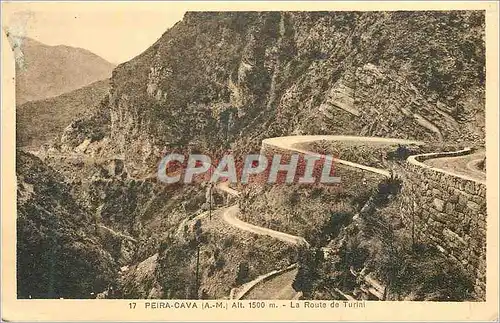 Cartes postales Peira Cava (A M) Alt 1500 m La Route de Turini