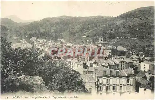 Cartes postales Royat Vue Generale et le Puy de Dome