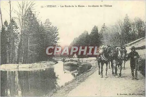 REPRO Stenay Lorraine Les Bords de la Meuse Au Dessus de l'Ecluse